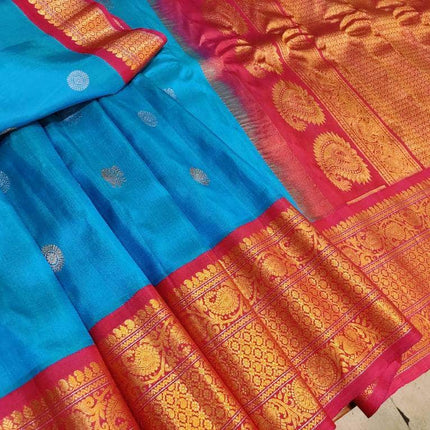 Designer Gadwal Pure Silk Saree