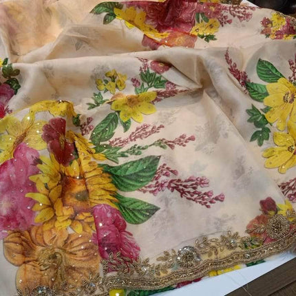 Designer Pure Organza Saree