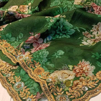 Designer Pure Organza Saree