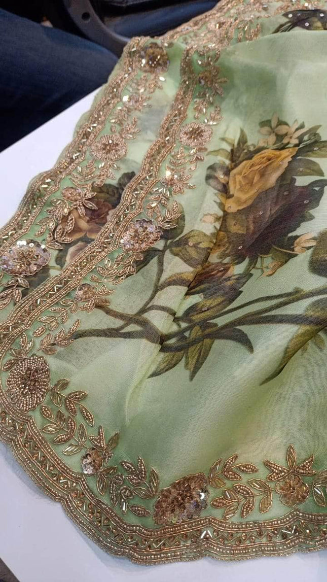 Designer Pure Organza Saree