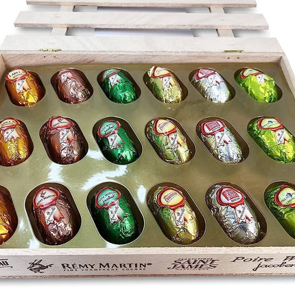 Andy Anand Vegan European Liqueur Dark Chocolate Bottles – Non-Alcoholic Cordials Assortment, Premium 60% Chocolate (Cocoa Butter) Gift Box, 18 Count