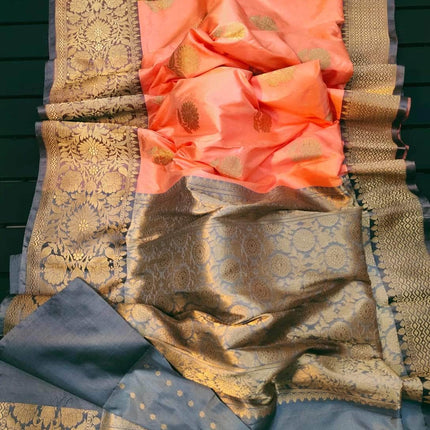 Exclusive Gold Zari Banarasi Silk Saree