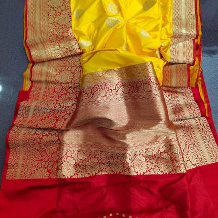 Exclusive Gold Zari Banarasi Silk Saree