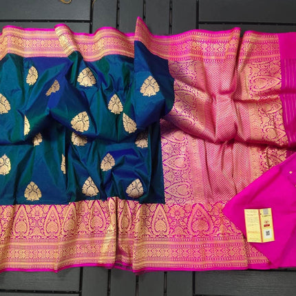 Exclusive Gold Zari Banarasi Silk Saree