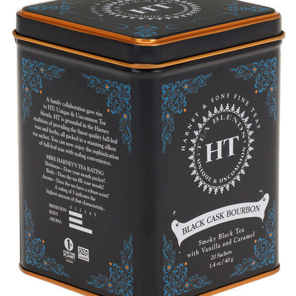 Black Cask Bourbon, HT Tin of 20 Sachets