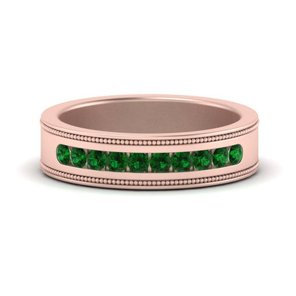 Flat Milgrain Mens Promise Band