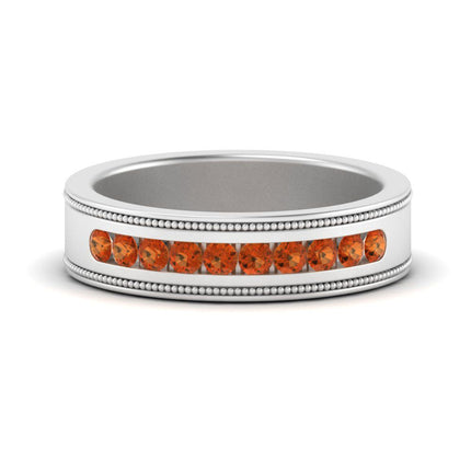 Flat Milgrain Mens Promise Band