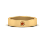 14k Yellow Gold / Orange Sapphire / Lab Grown