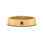 14k Yellow Gold / Pink Sapphire / Lab Grown