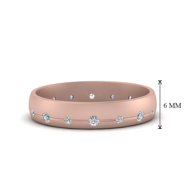 Flush Set Diamond Wedding Band