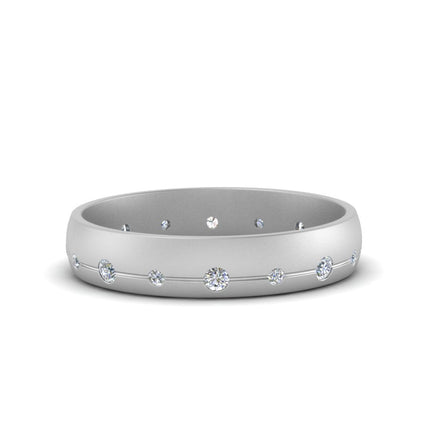 Flush Set Diamond Wedding Band