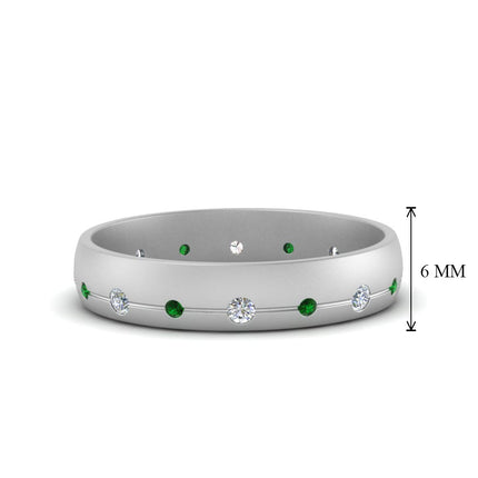 Flush Set Diamond Wedding Band