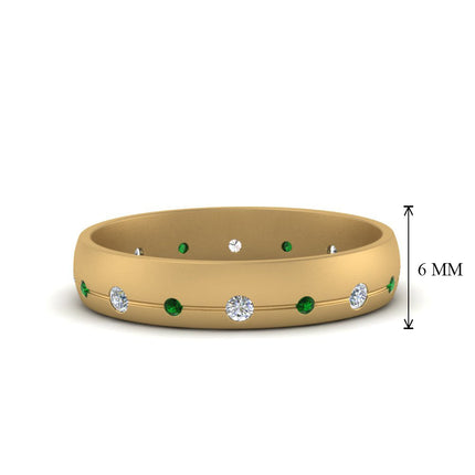 Flush Set Diamond Wedding Band