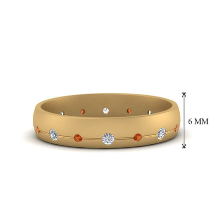 Flush Set Diamond Wedding Band