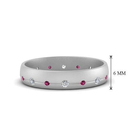 Flush Set Diamond Wedding Band