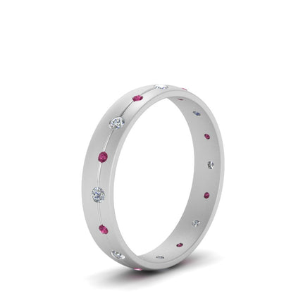 Flush Set Diamond Wedding Band