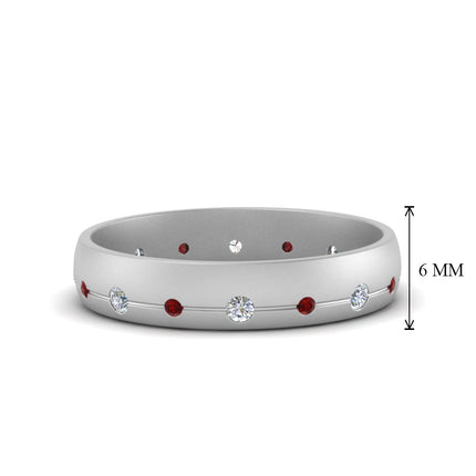 Flush Set Diamond Wedding Band
