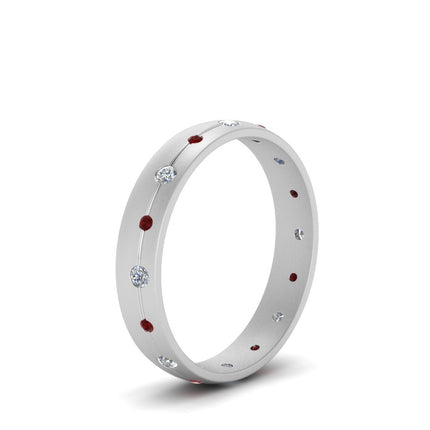 Flush Set Diamond Wedding Band