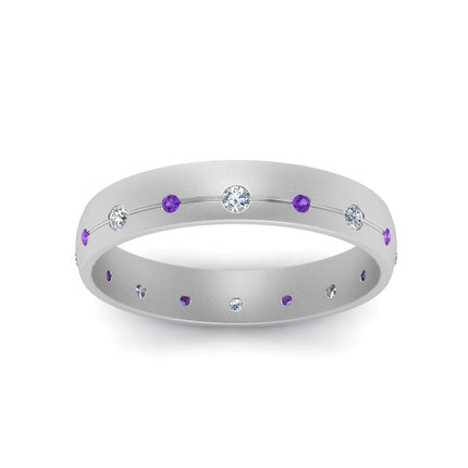Flush Set Diamond Wedding Band