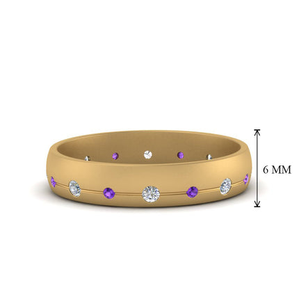 Flush Set Diamond Wedding Band