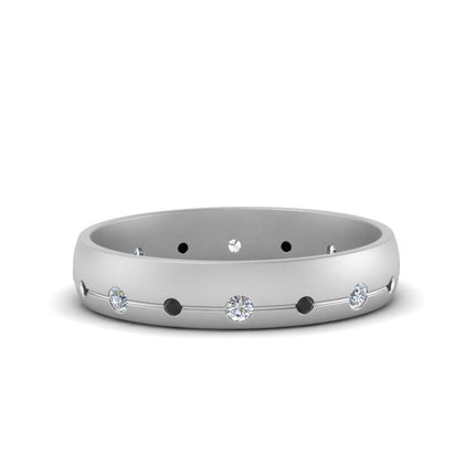 Flush Set Diamond Wedding Band