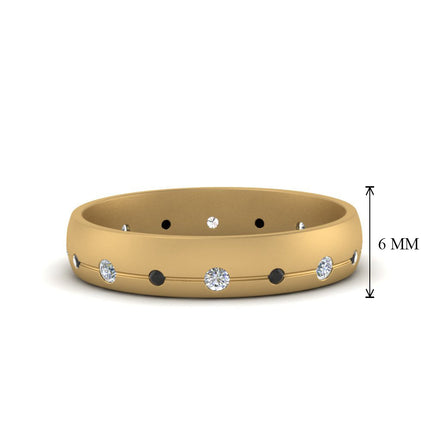 Flush Set Diamond Wedding Band