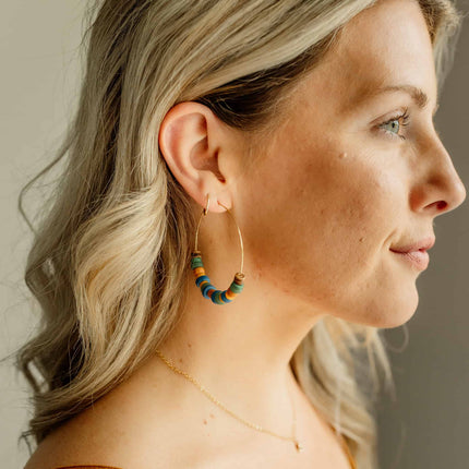 Foliage Ellen Hoop Earrings