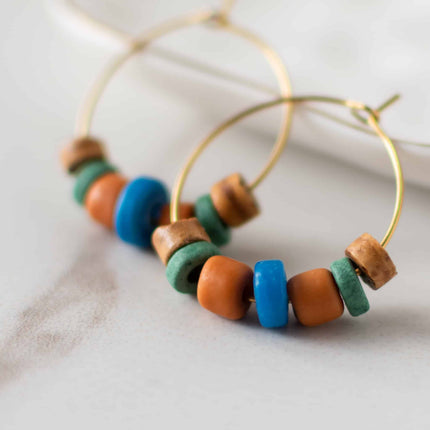 Foliage Ellen Hoop Earrings