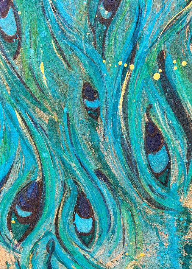 Grace Hand Painted Cork Yoga Mat