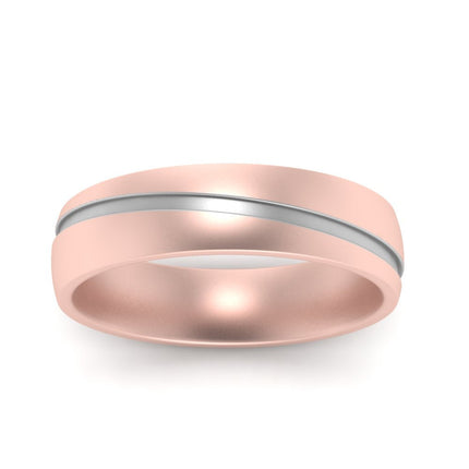 Grooved 2 Tone Mens Band