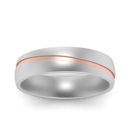 Grooved 2 Tone Mens Band