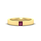 14k Yellow Gold / Pink Sapphire / Lab Grown
