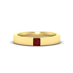 14k Yellow Gold / Ruby / Lab Grown