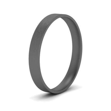 Ice Textured Mens 5mm Comfort Fit Wedding Band