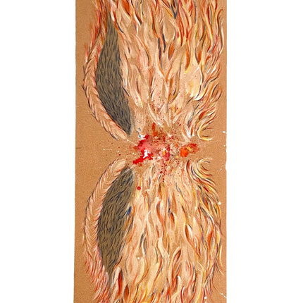 Khecara Hand Painted Cork Yoga Mat