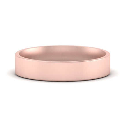 Light Weight Flat 4 mm Mens Wedding Band