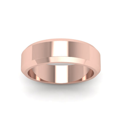 Matte Finish Beveled Anniversary Band For Men