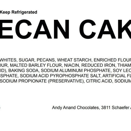 Andy Anand's Caramel Pecan Cake 9" - Dream full of Deliciousness (2 lbs)