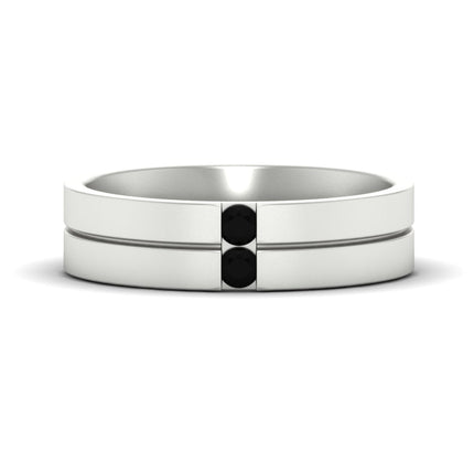 Mens 2 Stone Band