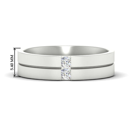 Mens 2 Stone Band