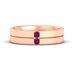14k Rose Gold / Pink Sapphire / Lab Grown