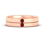 14k Rose Gold / Ruby / Lab Grown