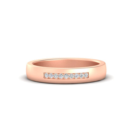 Mens 9 Stone Simple Diamond Band