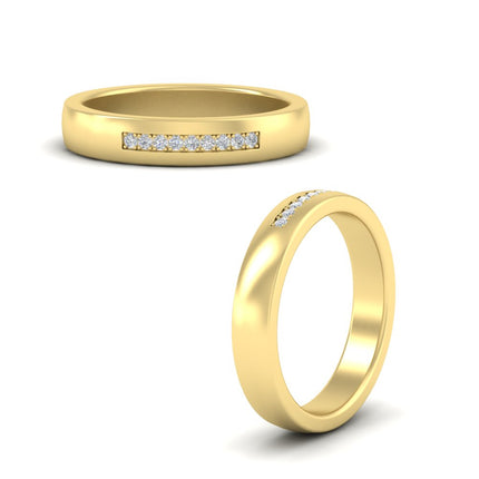 Mens 9 Stone Simple Diamond Band