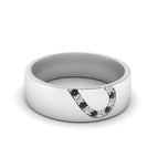 14k White Gold / Black Diamond / Lab Grown