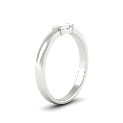 Mens Baguette Diamond Engagement Ring