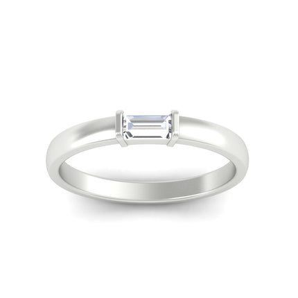 Mens Baguette Diamond Engagement Ring