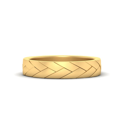 Mens Braided Design Promise Ring