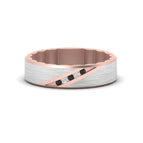 14k Rose Gold / Black Diamond / Lab Grown