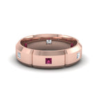 14k Rose Gold / Pink Sapphire / Lab Grown